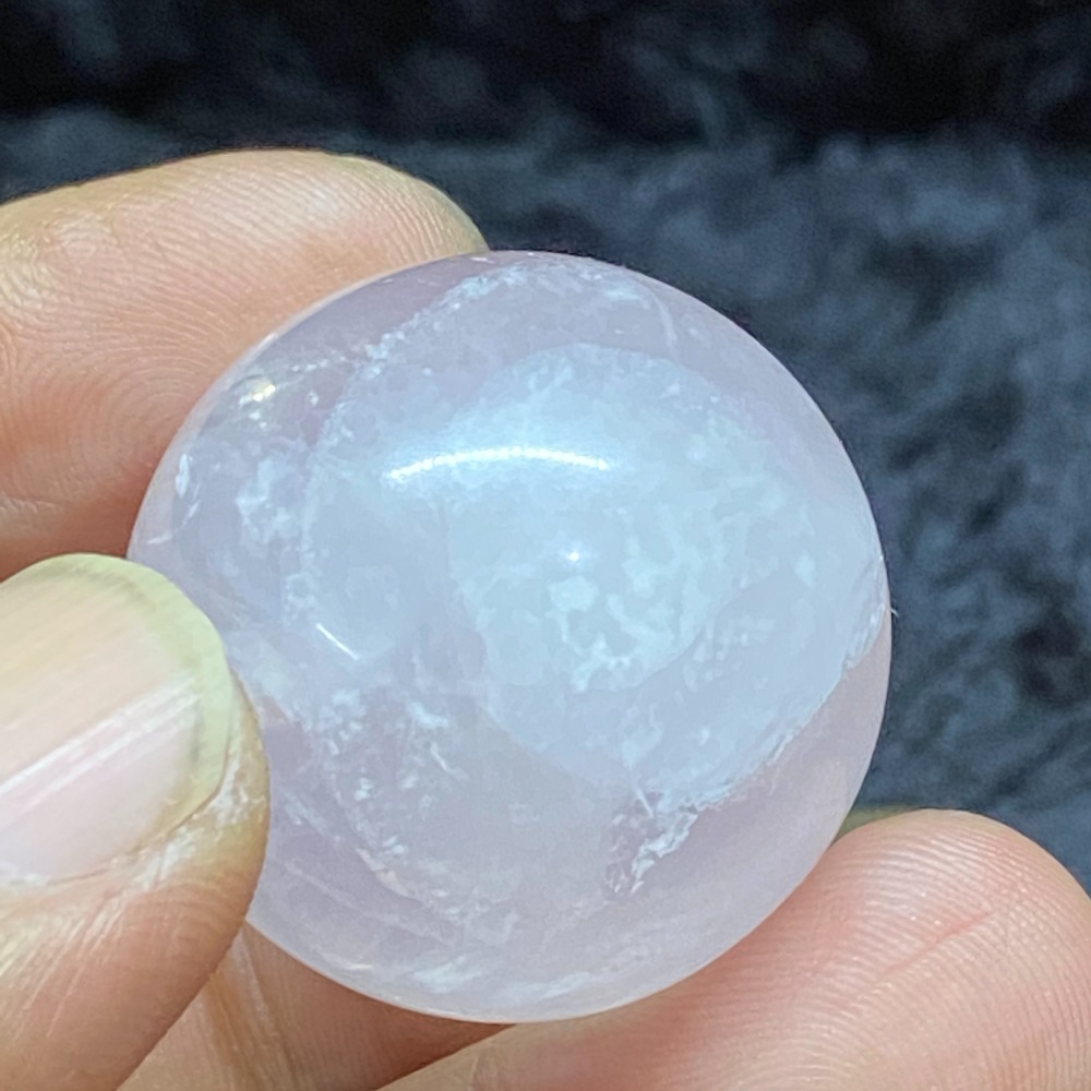 六芒星光粉晶球31.6mm重44.0g-細節圖4