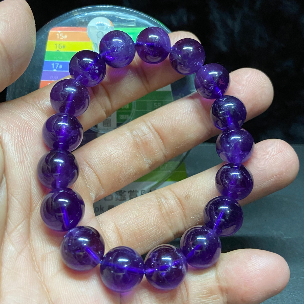 紫水晶手珠12mm重46.8g-細節圖3