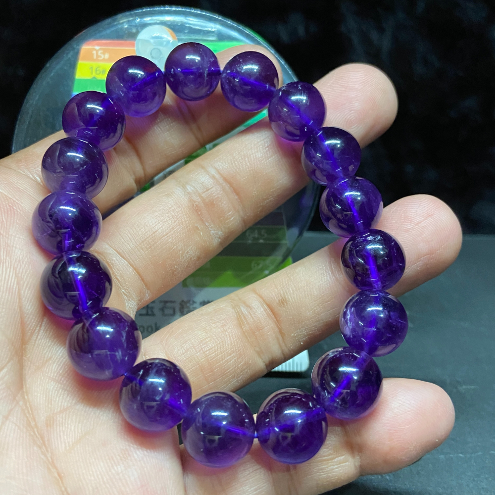 紫水晶手珠12mm重46.8g-細節圖4