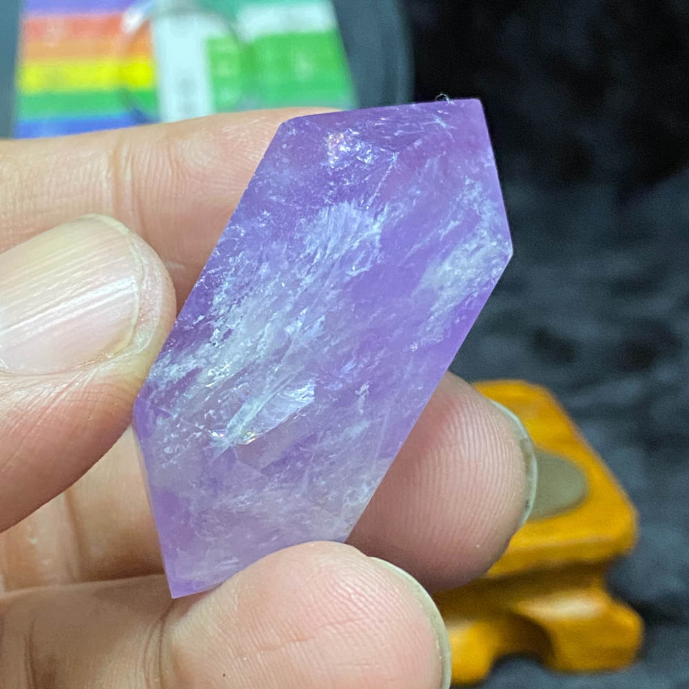 紫水晶雙尖柱25.0g長45.6mm-細節圖3
