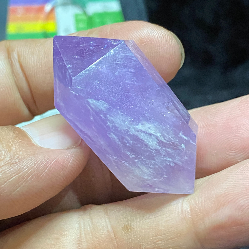 紫水晶雙尖柱25.0g長45.6mm-細節圖5