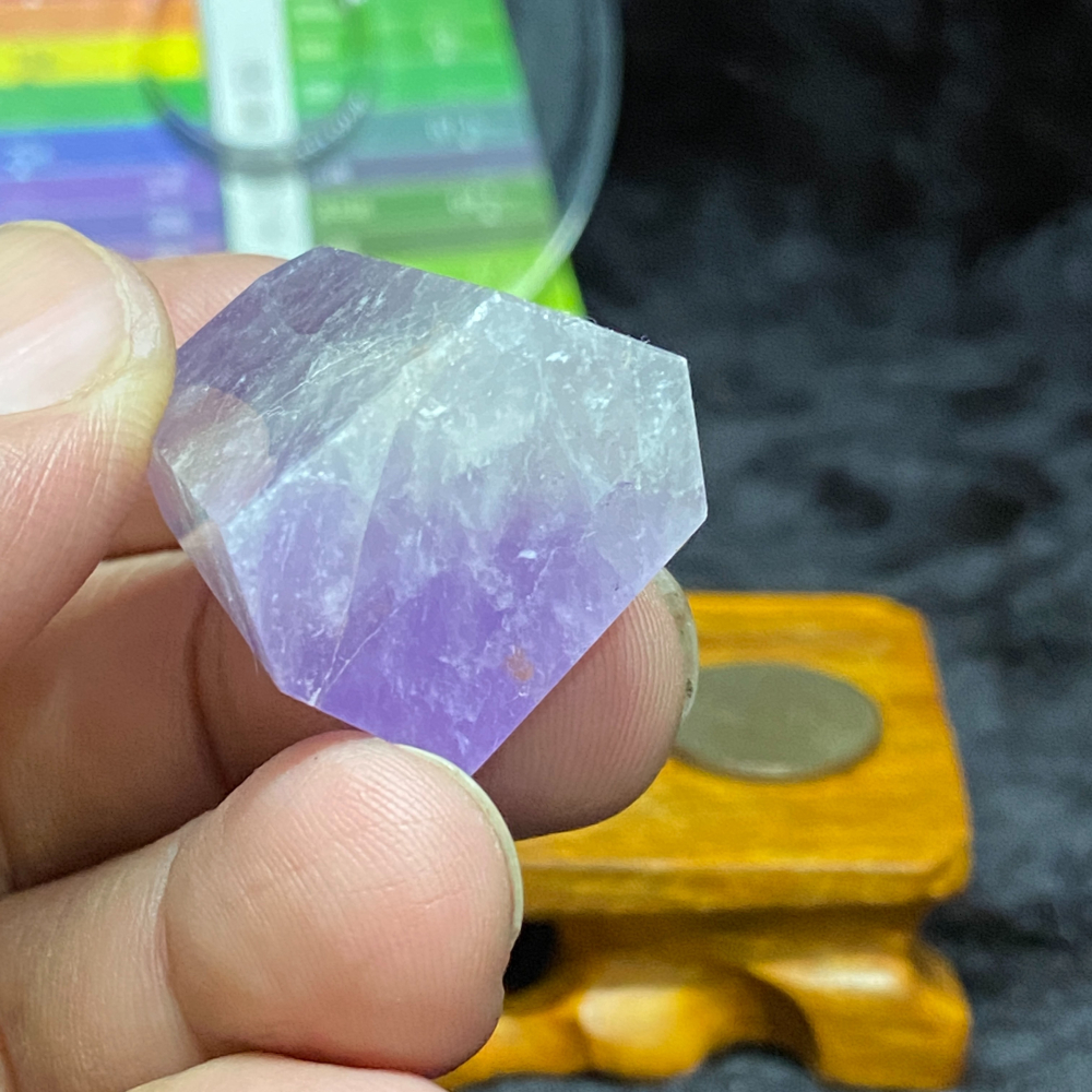 紫黃水晶柱23.3g高35.4mm-細節圖3