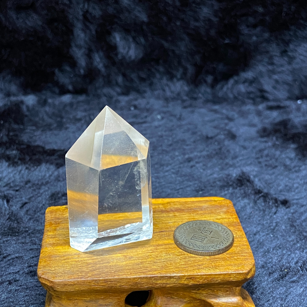 白水晶柱39.6g高47.2mm（兔毛）（藍針）-細節圖6