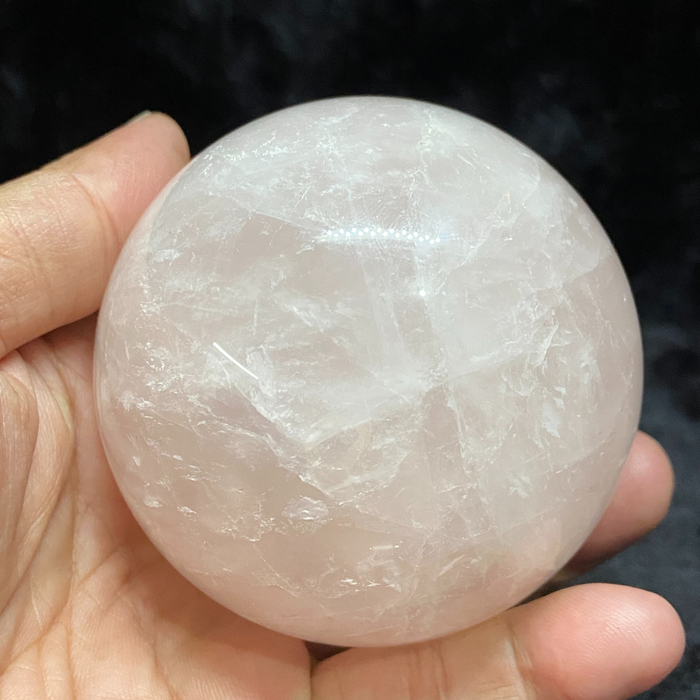 星光粉晶球75.5mm重603g-細節圖4