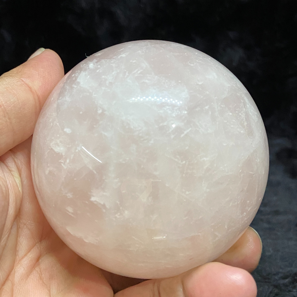 星光粉晶球75.5mm重603g-細節圖5