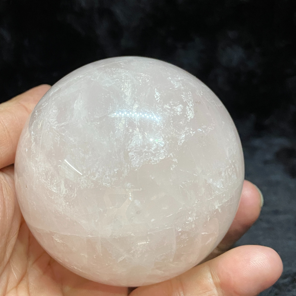 星光粉晶球75.5mm重603g-細節圖6