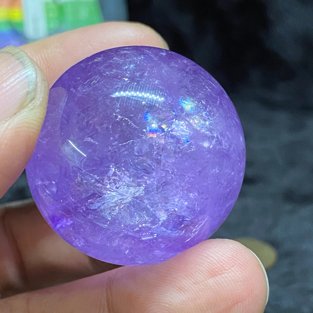 紫水晶球36.2mm重66.1g-細節圖3