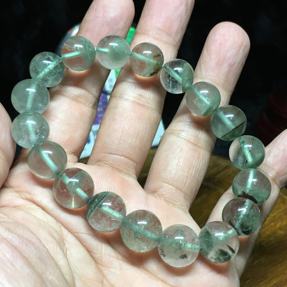 綠幽靈手珠12mm~45.4g-細節圖3