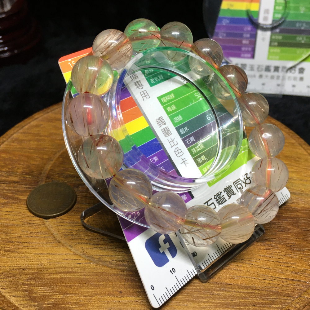 金髮晶13mm手珠-細節圖2