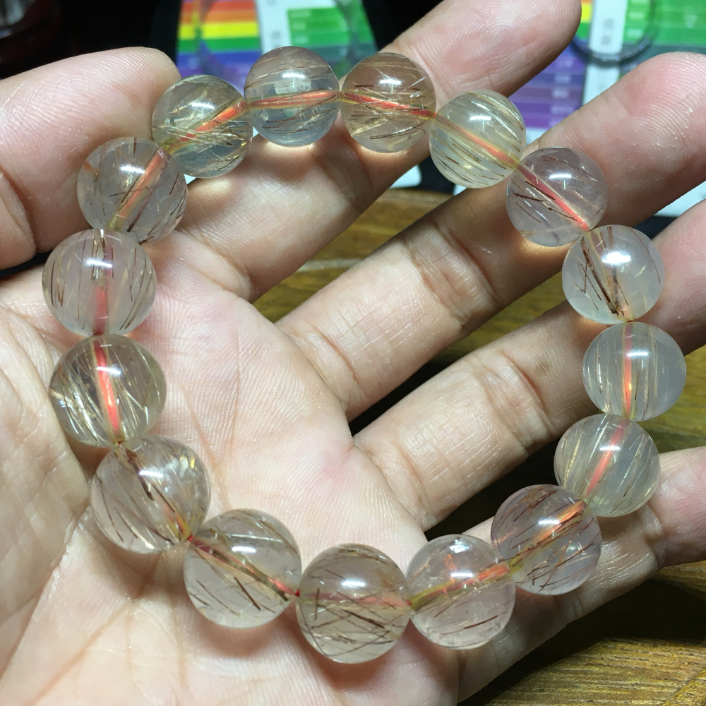 金髮晶13mm手珠-細節圖4