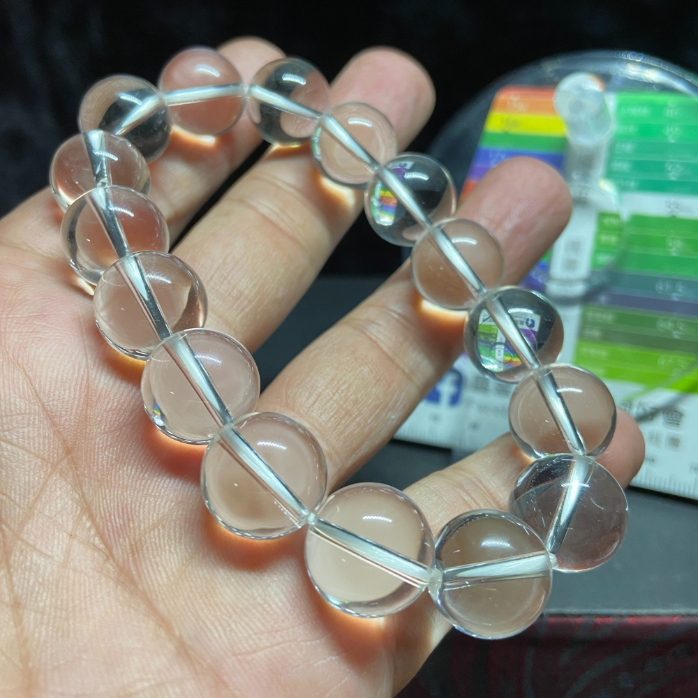 白水晶手珠14mm重64g-細節圖3