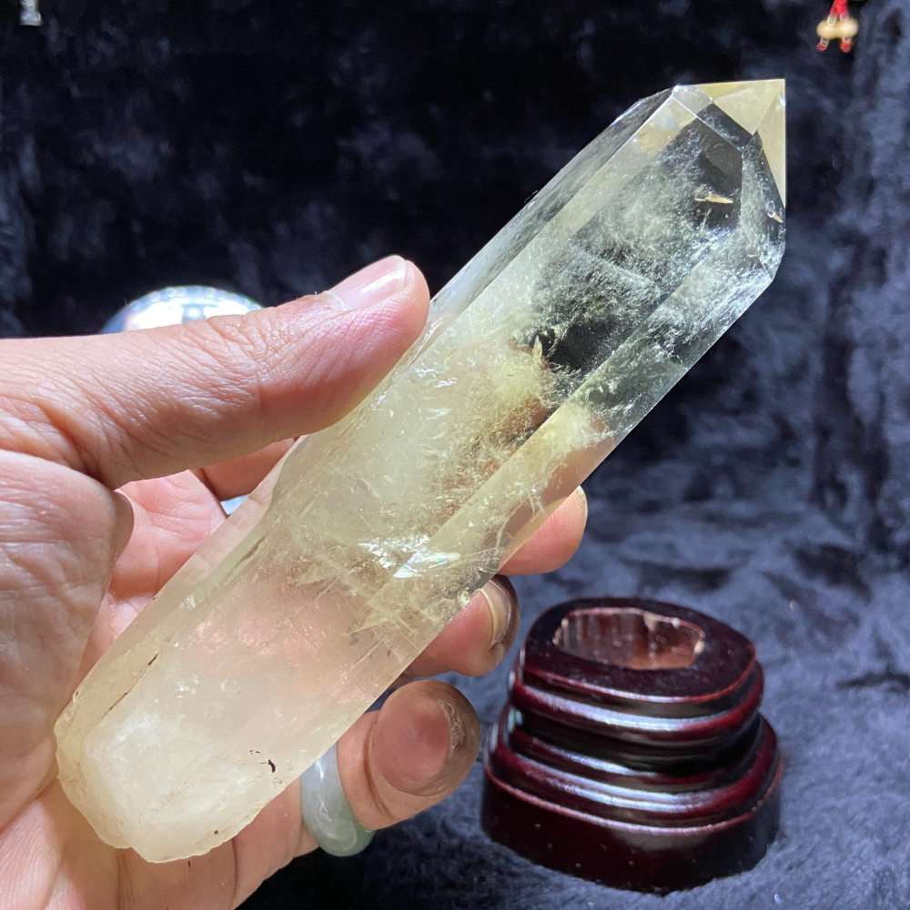 黃水晶柱含座高162mm重307.4g-細節圖8