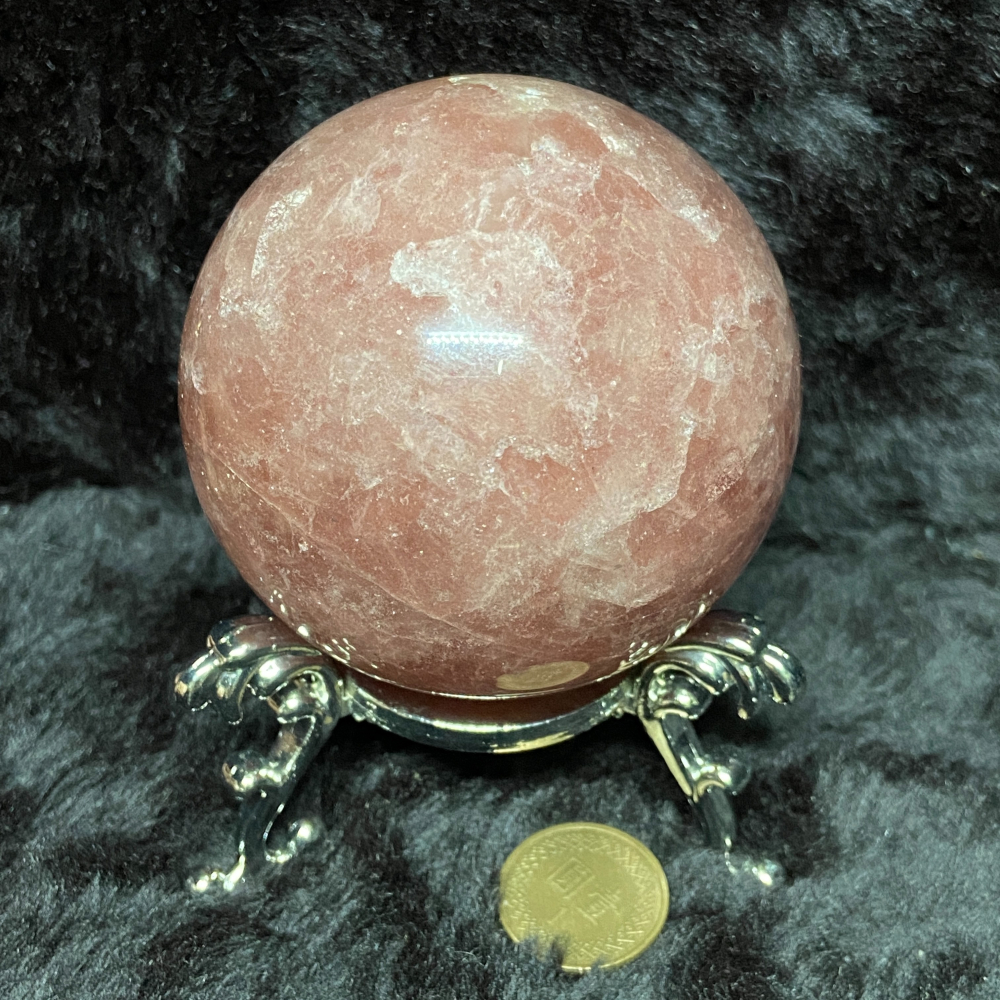 草莓晶水晶球66.5mm-細節圖2