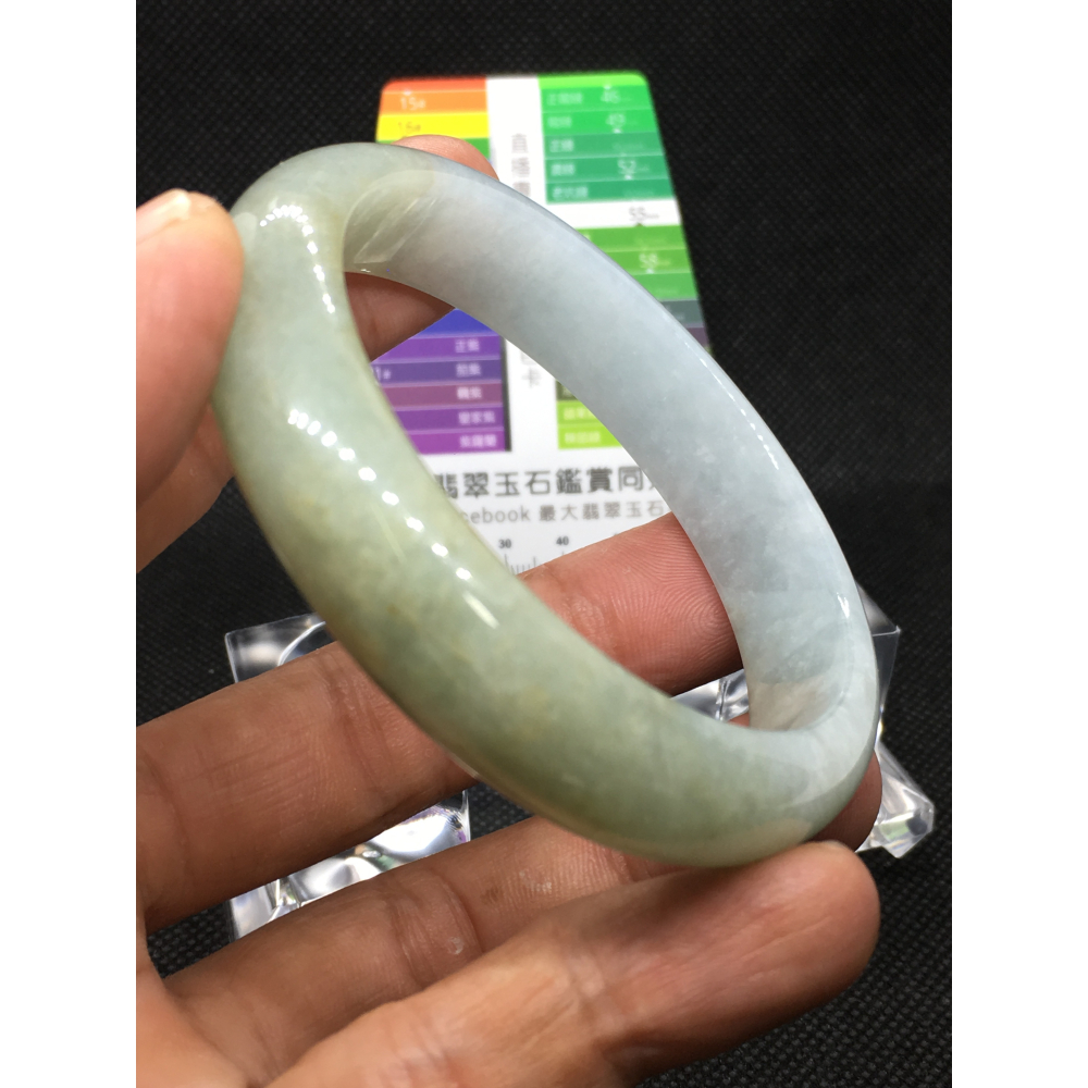 緬甸玉A貨~冰糯58.2平安鐲-細節圖5
