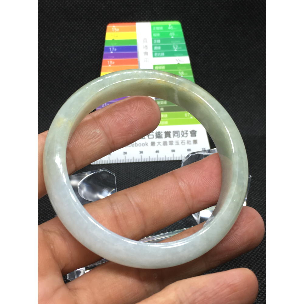 緬甸玉A貨~冰糯58.2平安鐲-細節圖6