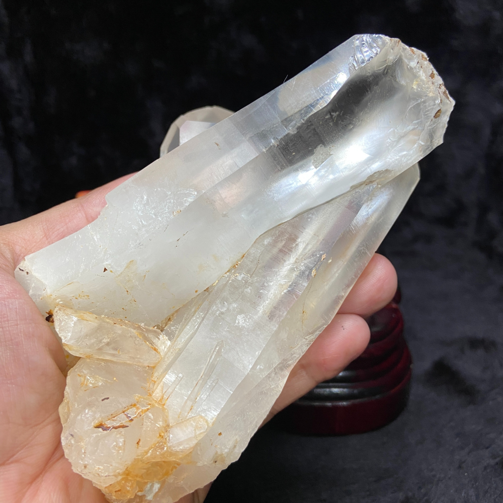 白水晶柱含座高156.7mm重717g - 愛石成癡藏石坊- iOPEN Mall