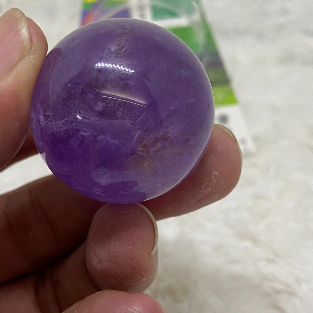 紫水晶球34.3mm重55.9g-細節圖5