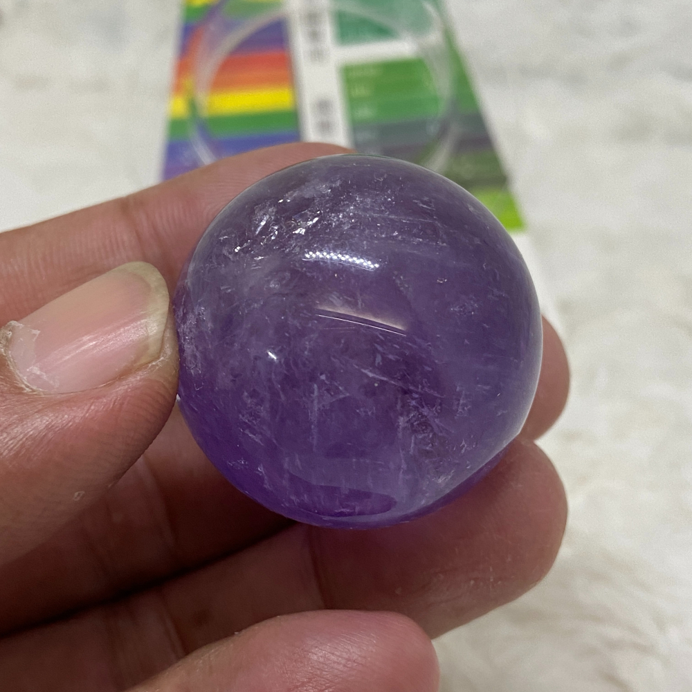 紫水晶球34.3mm重55.9g-細節圖6