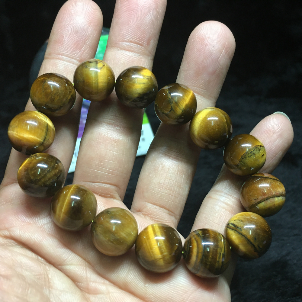 黃虎眼石14mm手珠-細節圖3