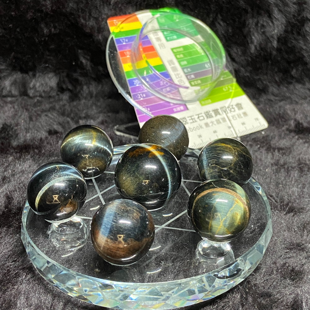 虎眼石七星陣附10公分七星盤-細節圖3
