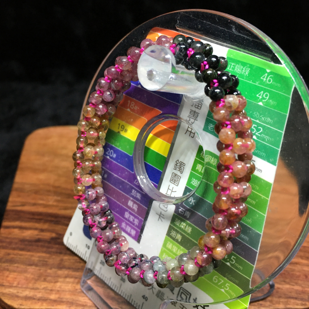 多寶水晶編織造型手鍊3.5mm-細節圖2