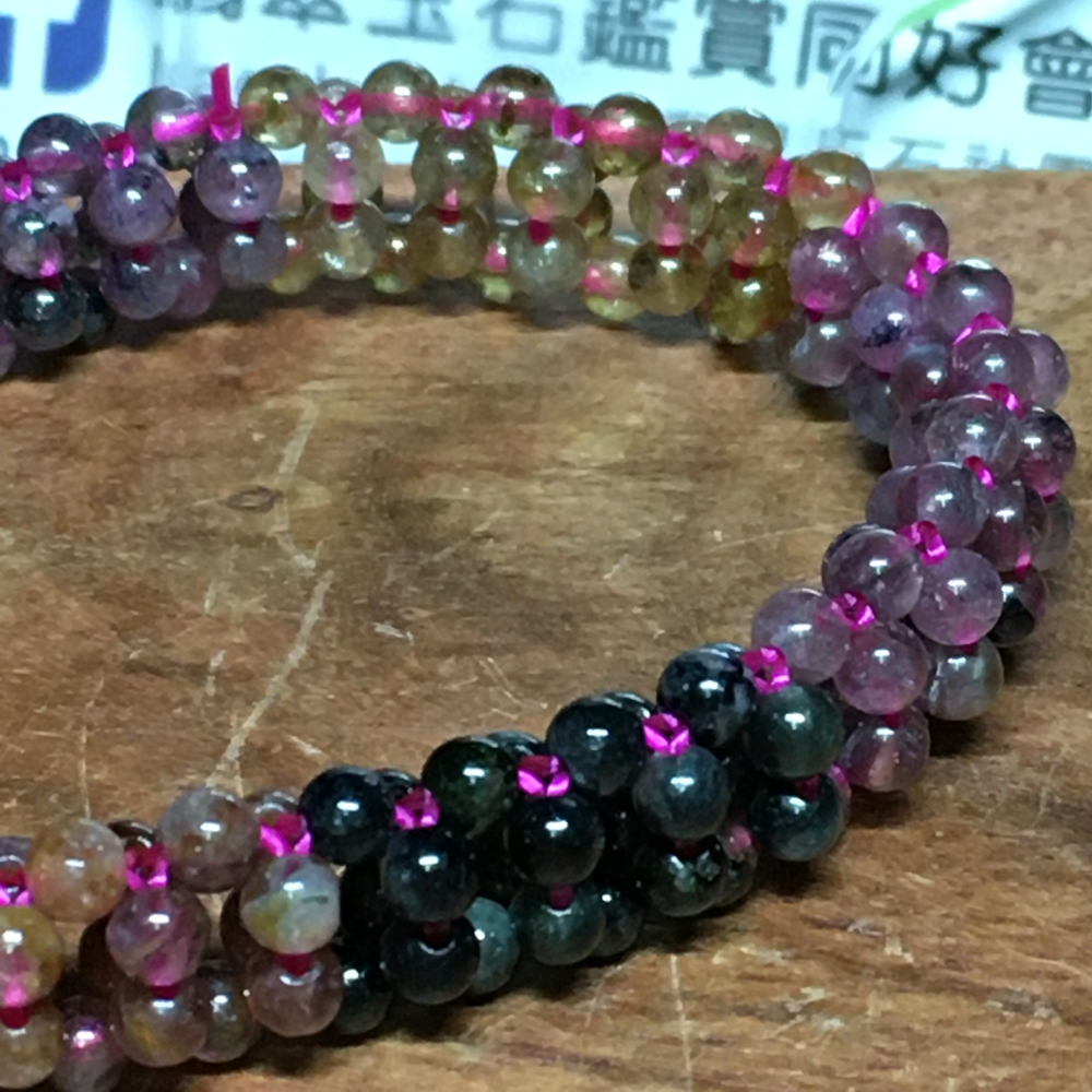 多寶水晶編織造型手鍊3.5mm-細節圖5