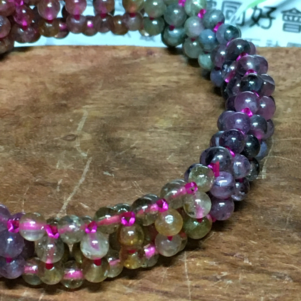 多寶水晶編織造型手鍊3.5mm-細節圖6