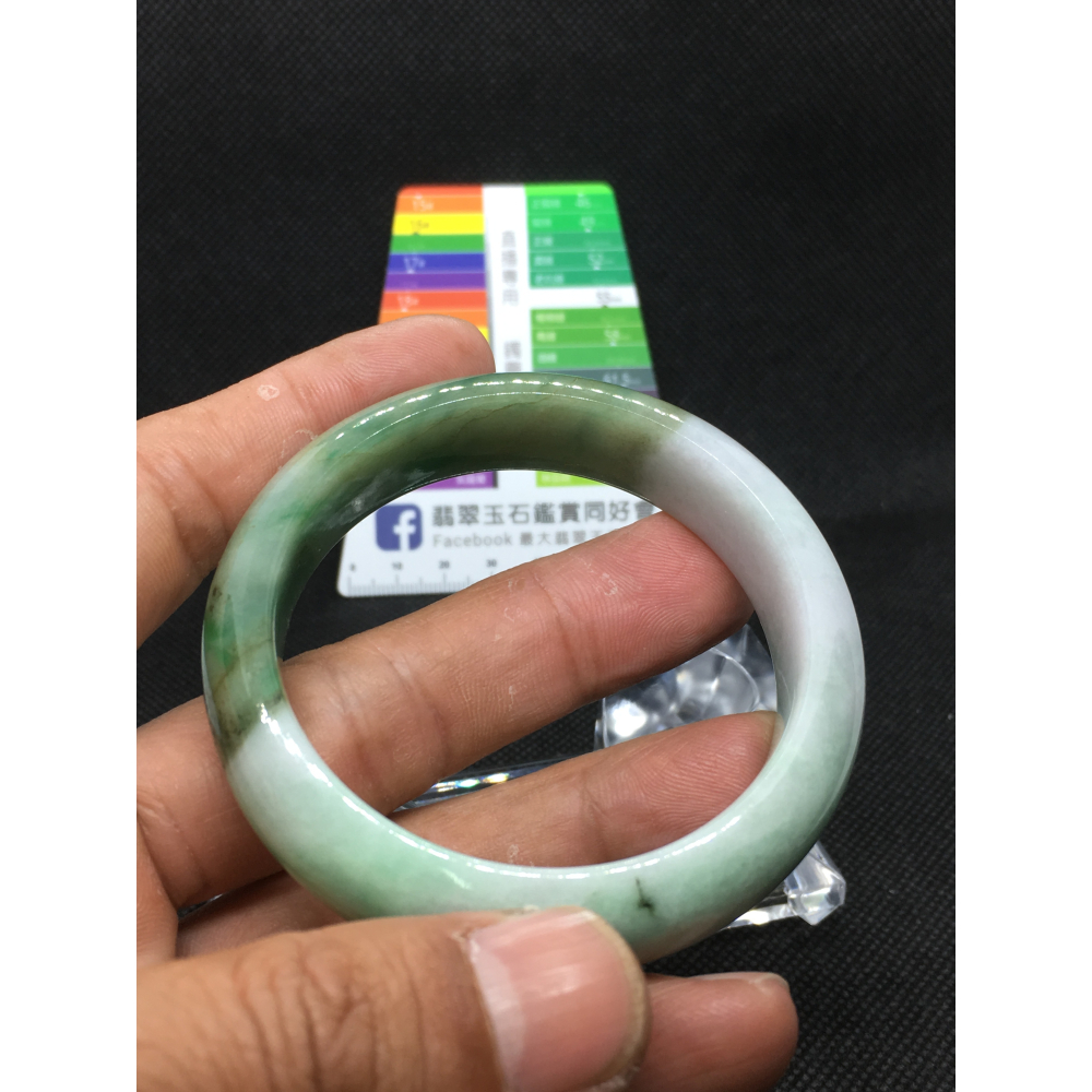 緬甸玉A貨~油青平安鐲17.5圍-細節圖5