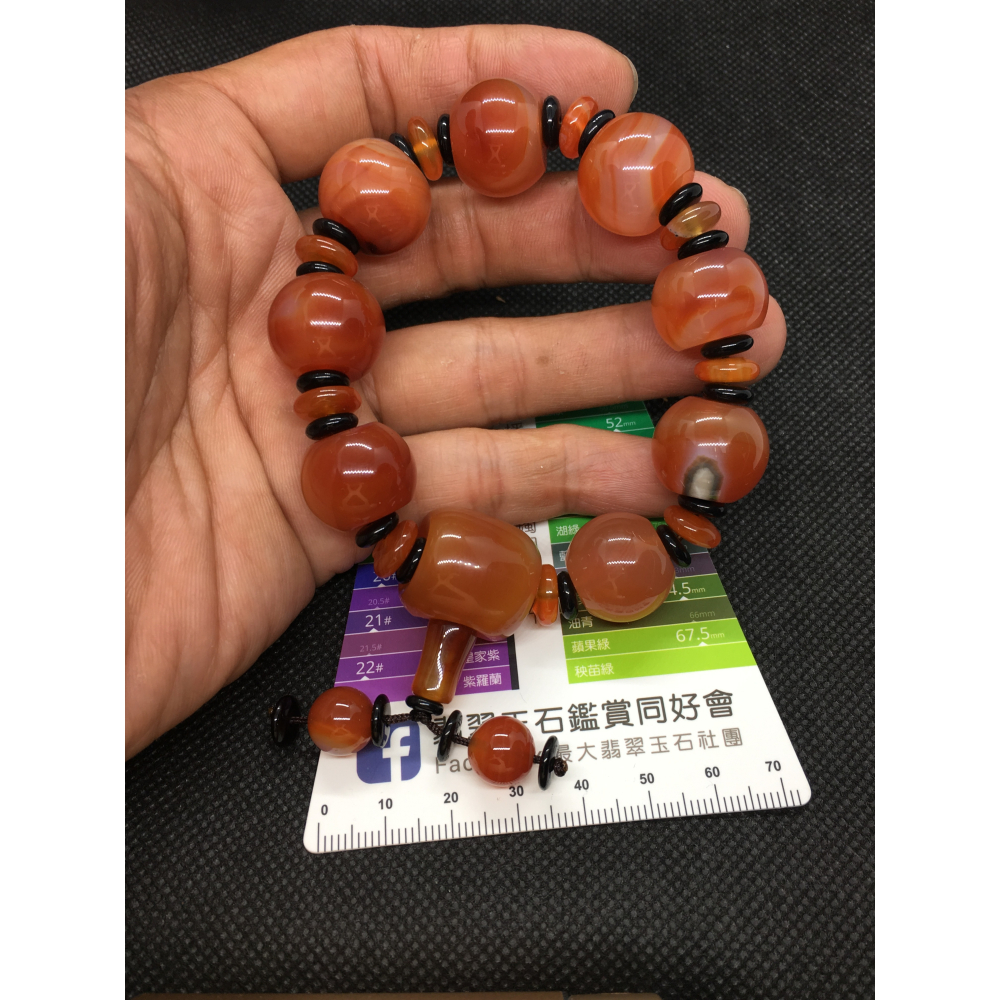 紅瑪瑙手鍊 17.7mm-細節圖4
