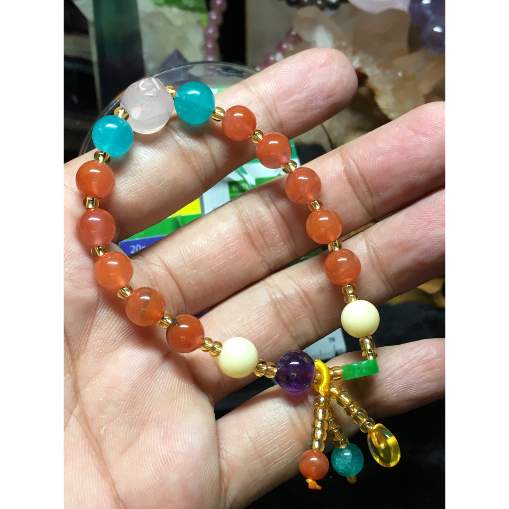 紅瑪瑙造型手鍊-細節圖3