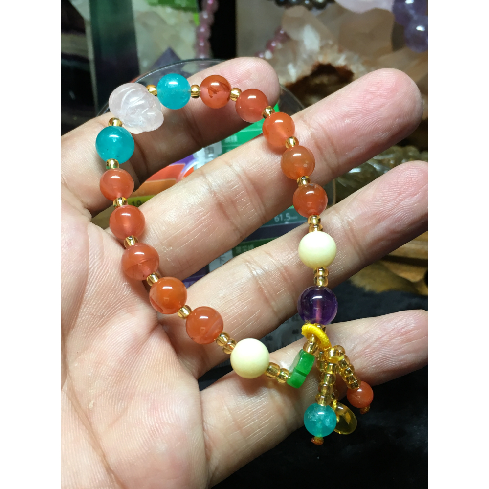 紅瑪瑙造型手鍊-細節圖4