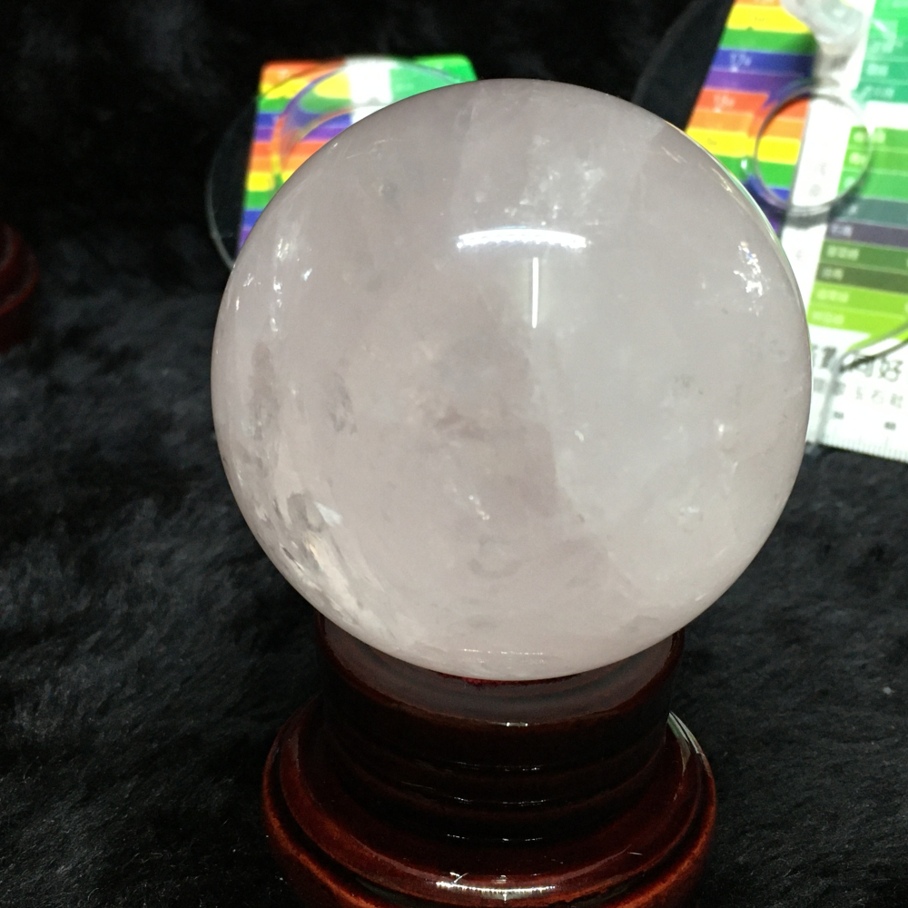 六芒星光粉晶球63.6mm-細節圖3