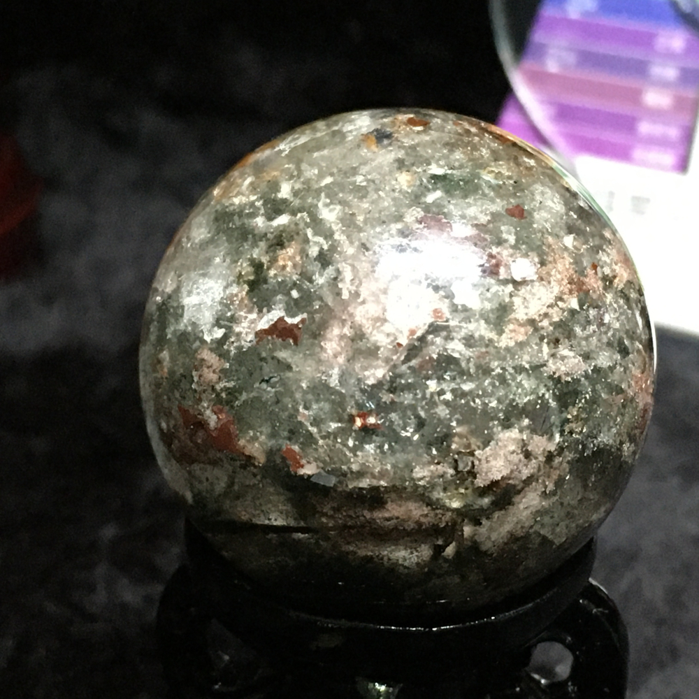 綠幽靈水晶球38.8mm-細節圖3