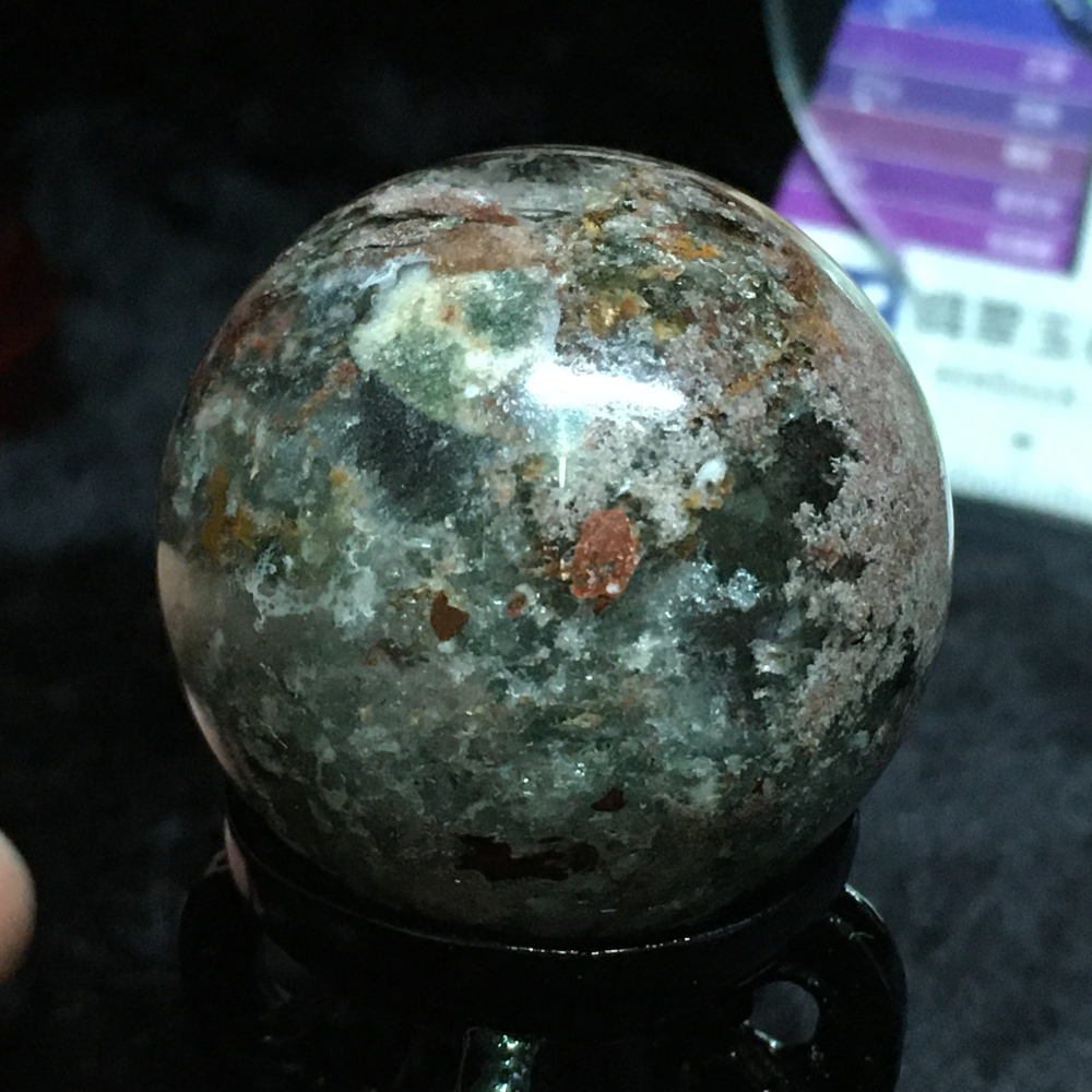 綠幽靈水晶球38.8mm-細節圖7