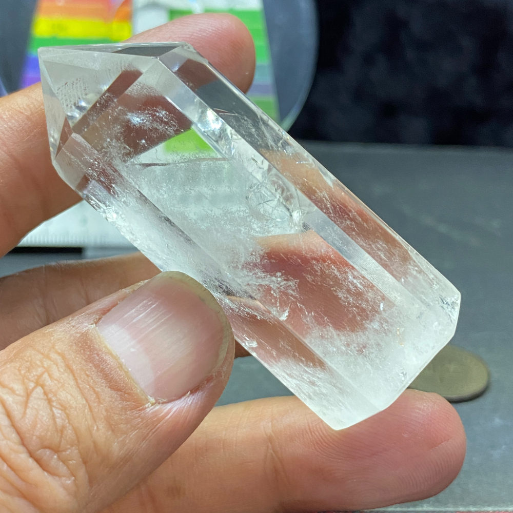 白水晶柱帶藍針56.1g高62.9mm-細節圖7