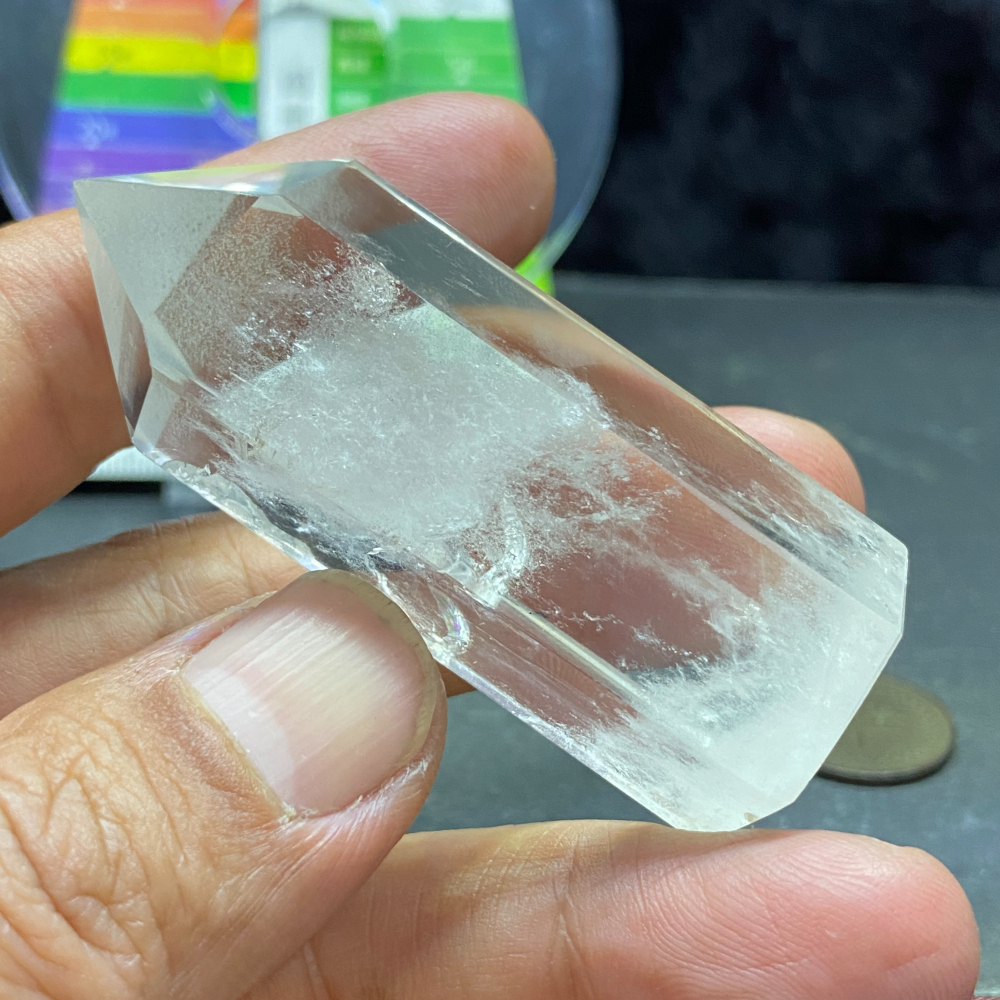 白水晶柱帶藍針56.1g高62.9mm-細節圖8