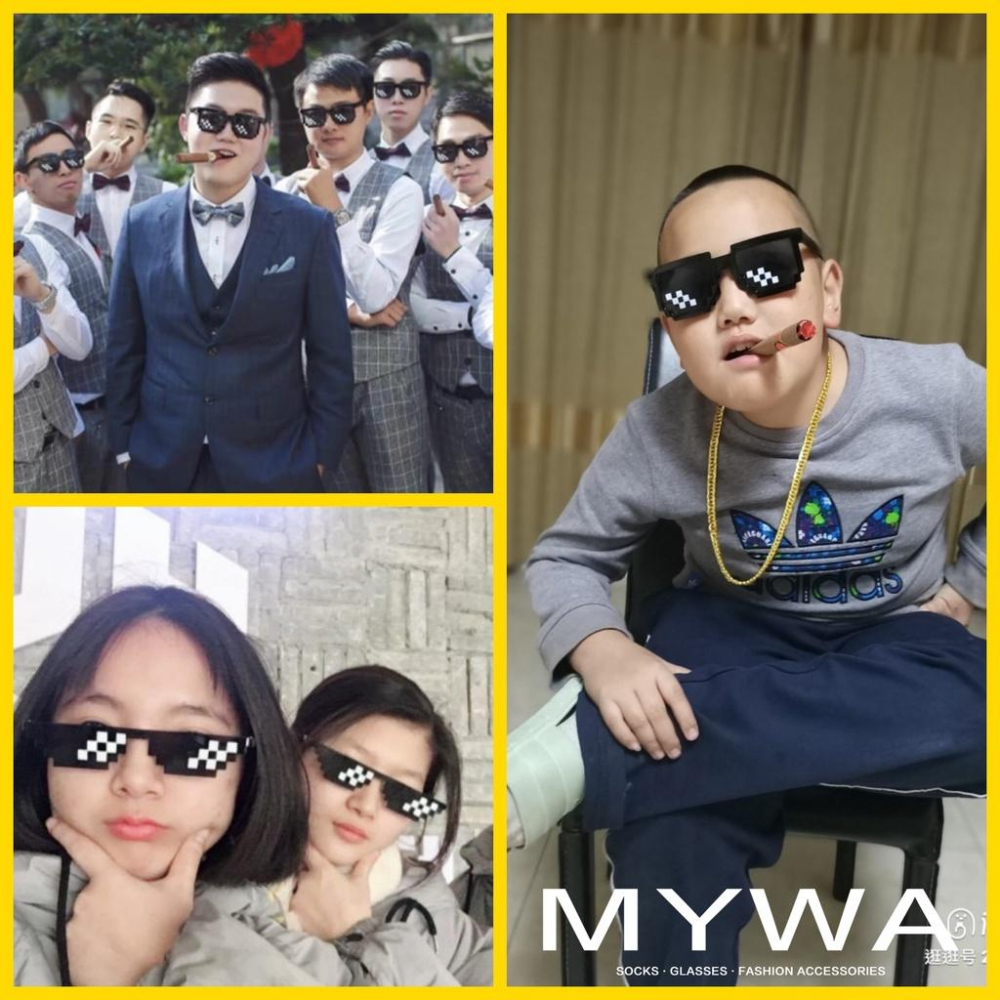 MyWa™️【三段式冷光眼鏡】發光眼鏡 百葉窗LED 發光手環口哨 派對闖關遊戲夜店生日變裝 尾牙搞怪-細節圖2