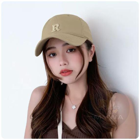MyWa™️春夏經典字母R刺繡加寬棒球帽 寬帽顯臉小 大帽沿 大頭圍 男女通用-細節圖4