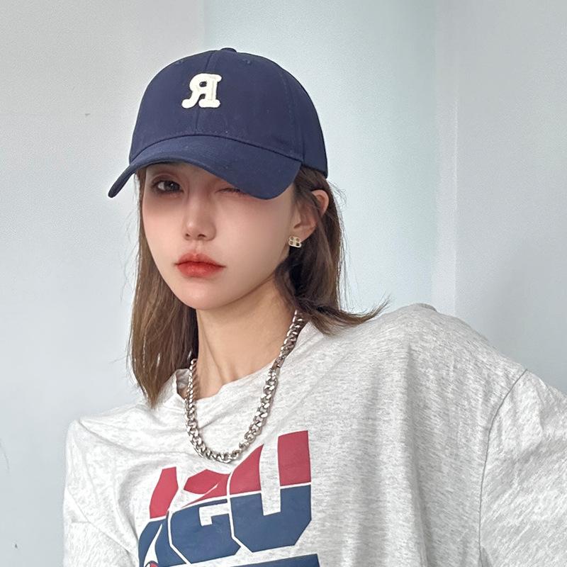 MyWa™️春夏經典字母R刺繡加寬棒球帽 寬帽顯臉小 大帽沿 大頭圍 男女通用-細節圖6