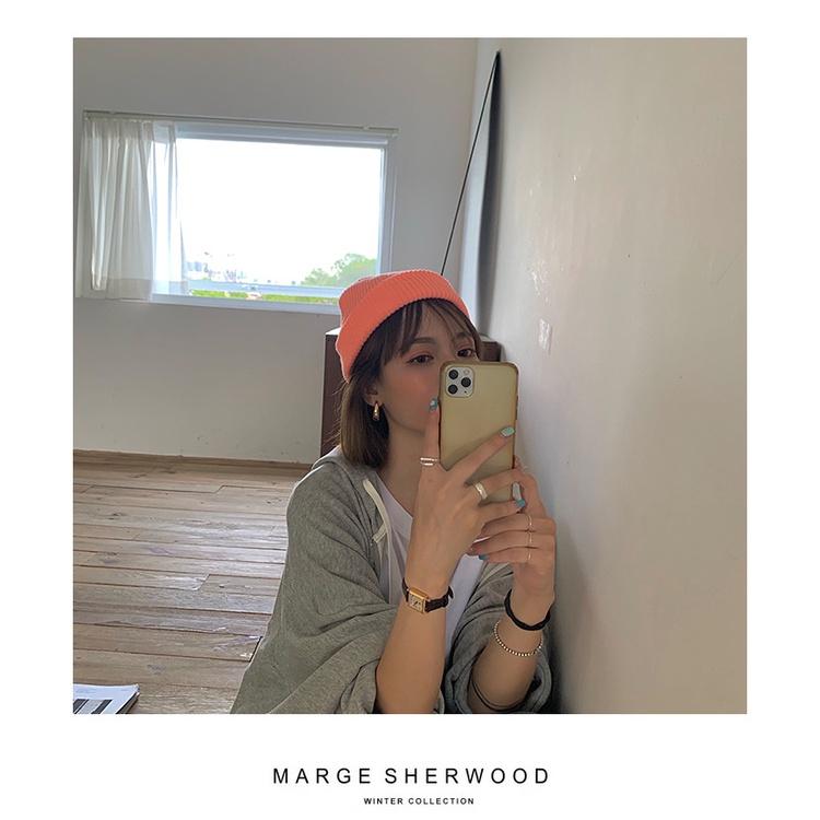 MyWa™️經典素面短版毛帽 圓帽韓版針織帽保暖帽子 男女都適合 H52-細節圖7