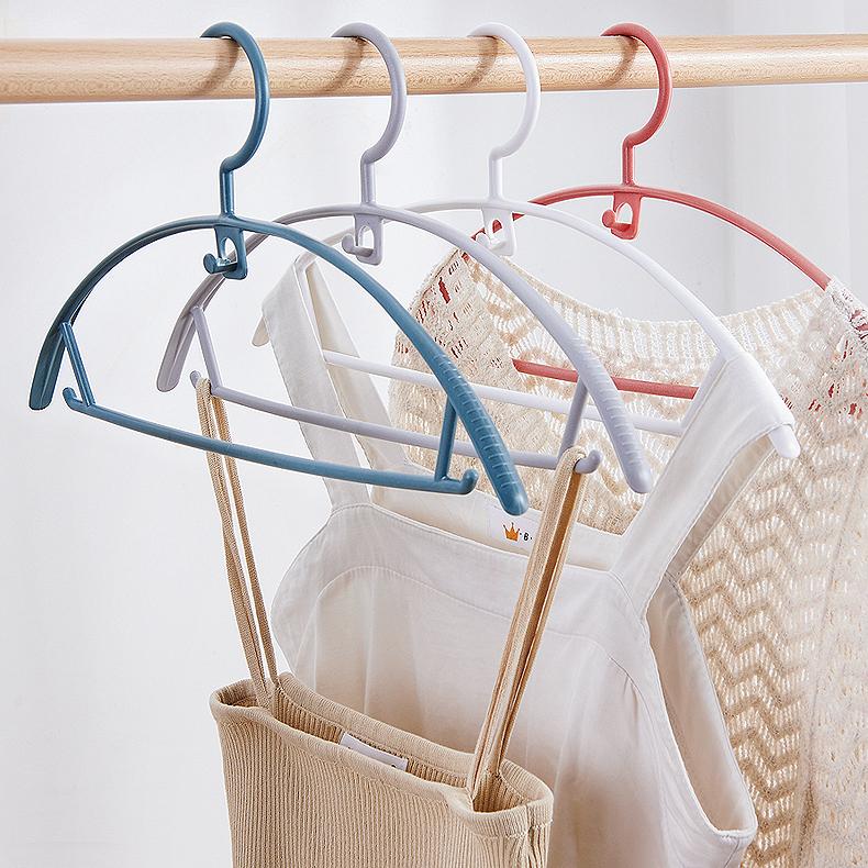 MyWa™️ 居家收納系列弧形防滑衣架  晒衣架 晾衣架 衣服褲子收納 莫蘭迪色日系風格-細節圖7