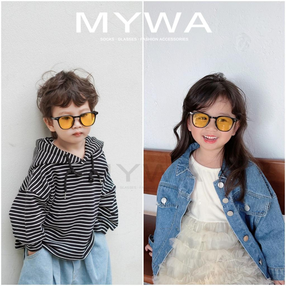 MyWa™️韓國流行微圓框兒童眼鏡 墨鏡 太陽眼鏡 親子款 小紅書爆款 漸層色-細節圖4