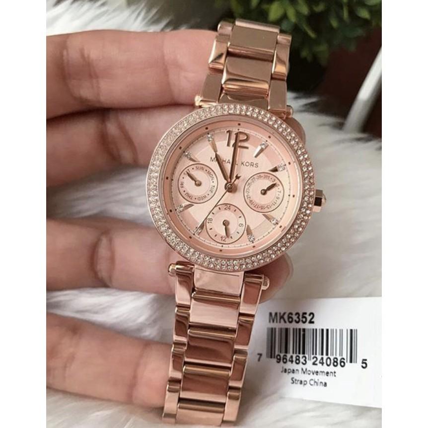 新款 Michael Kors mk6350 mk6351 mk6352 銀 金 玫瑰金 三眼 計時 mk 手錶 mk錶-細節圖6