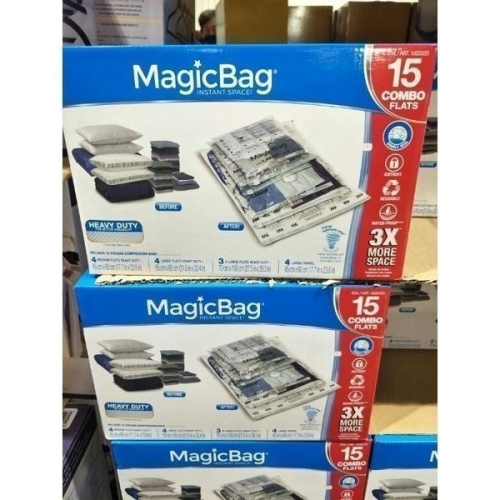 #058#MagicBag真空壓縮收納袋15入#1600355#好市多代購 收納 真空 收納袋 MagicBag