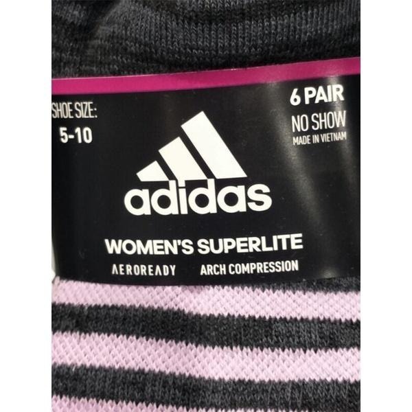 #153#ADIDAS WMN＇S NO SHOW SOCKS 6PK 女襪6入#1224017好市多 短襪 襪子-細節圖5