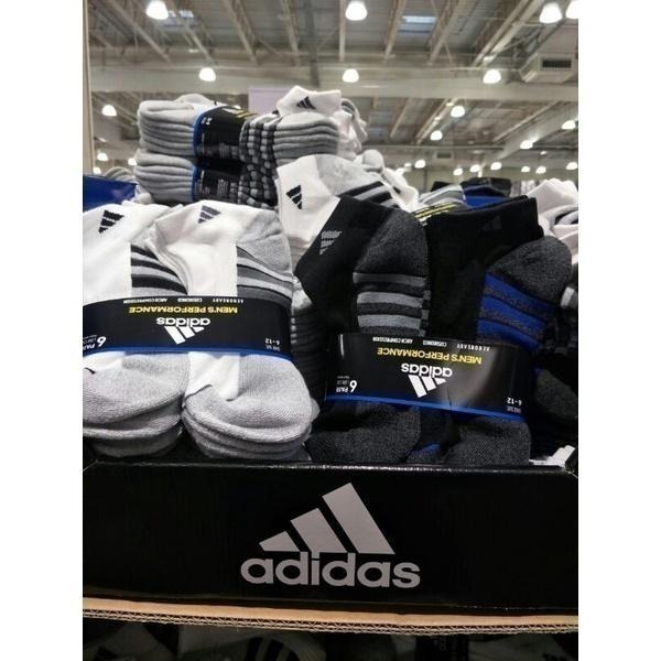 #595 ADIDAS MEN＇S SOCKS 男運動短襪6入組 #949985 好市多 短襪 襪 男襪 運動襪 愛迪達-細節圖5