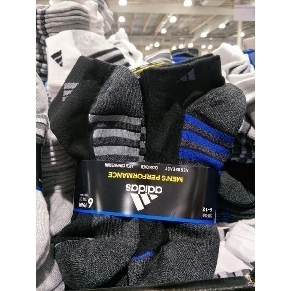 #595 ADIDAS MEN＇S SOCKS 男運動短襪6入組 #949985 好市多 短襪 襪 男襪 運動襪 愛迪達-細節圖6