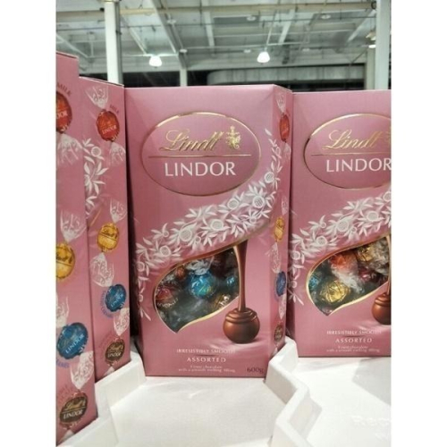 #656Lindt Lindor 綜合巧克力粉紅限定版 #218975# 好市多代購 巧克力