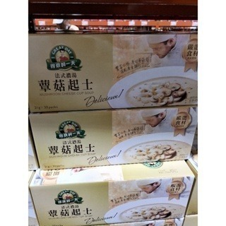 #672 得意的一天 蕈菇起士濃湯21g X 30包 #306692 好市多代購 蕈菇 起士濃湯 起士 濃湯 湯-規格圖3