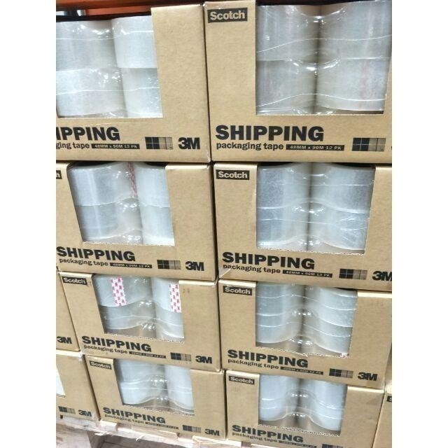 #517 3M透明封箱膠帶 48mx90M #125355 好市多代購 透明膠帶 膠帶 文具 黏貼 包裝 3M 封箱-細節圖4